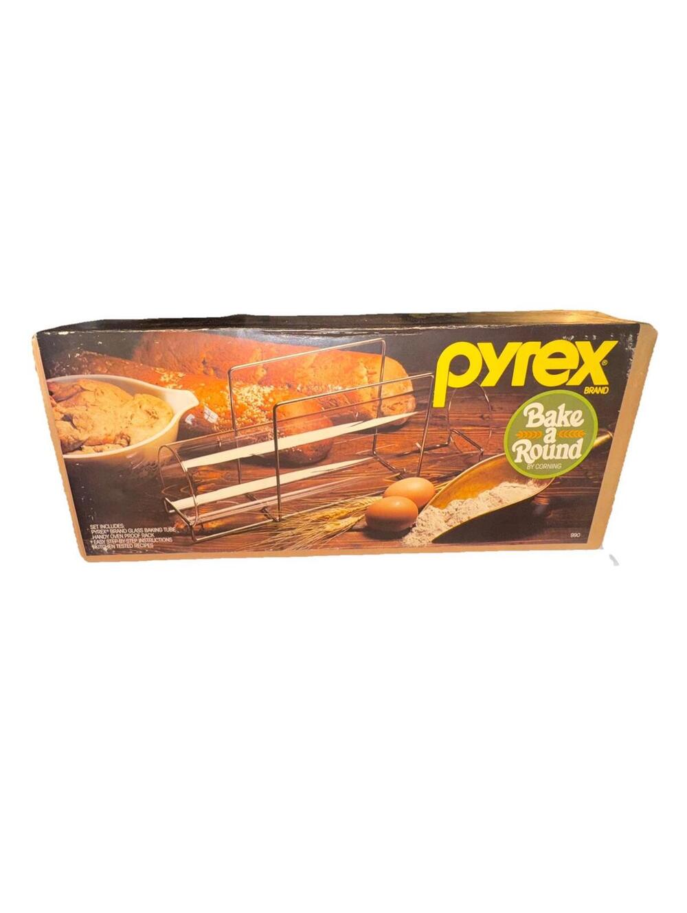 Pyrex Bake a Round Glass Baking Tube with Oven Proof Rack